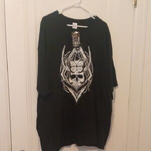 NWT 3XL Black Graphic Men's Shirt
